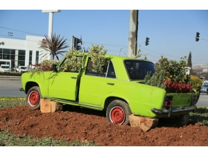 Hurda "Hacı Murat"ı Saksı Yaptılar