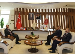 Meb İnsan Kaynakları Genel Müdürü Aydoğdu’dan Rektör Bağlı’ya Ziyaret