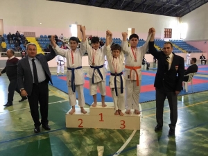 Karateciler Okulları İçin Tatamiye Çıktı