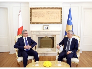 Kosova Cumhurbaşkanı Thaçi, Malta Dışişleri Bakanını Kabul Etti