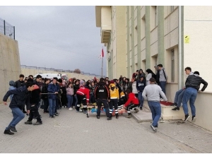 Afad Müdürlüğü’nden Deprem Tatbikatı