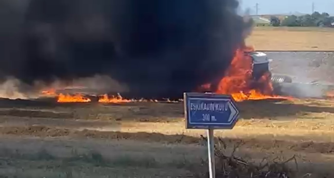kapikule-yolunda-tas-yuklu-tir-alevlere-teslim-oldu