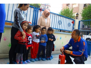 Aydın’da Miniklere, Deprem Ve Yangın Eğitimi