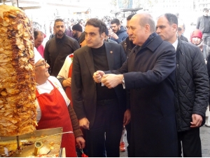 Ak Parti Genel Başkanvekili Numan Kurtulmuş Taksim’de Döner Kesti
