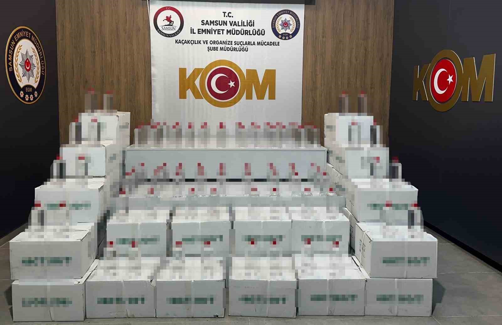 samsun-da-900-litre-kacak-etil-alkol-ele-gecirildi