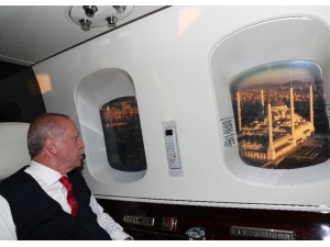 Cumhurbaşkanı Erdoğan Çamlıca Camii’ni Havadan İnceledi