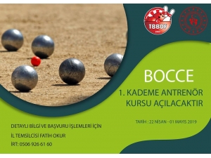 Kayseri’de 1. Kademe Bocce Antrenör Kursu Açılacak