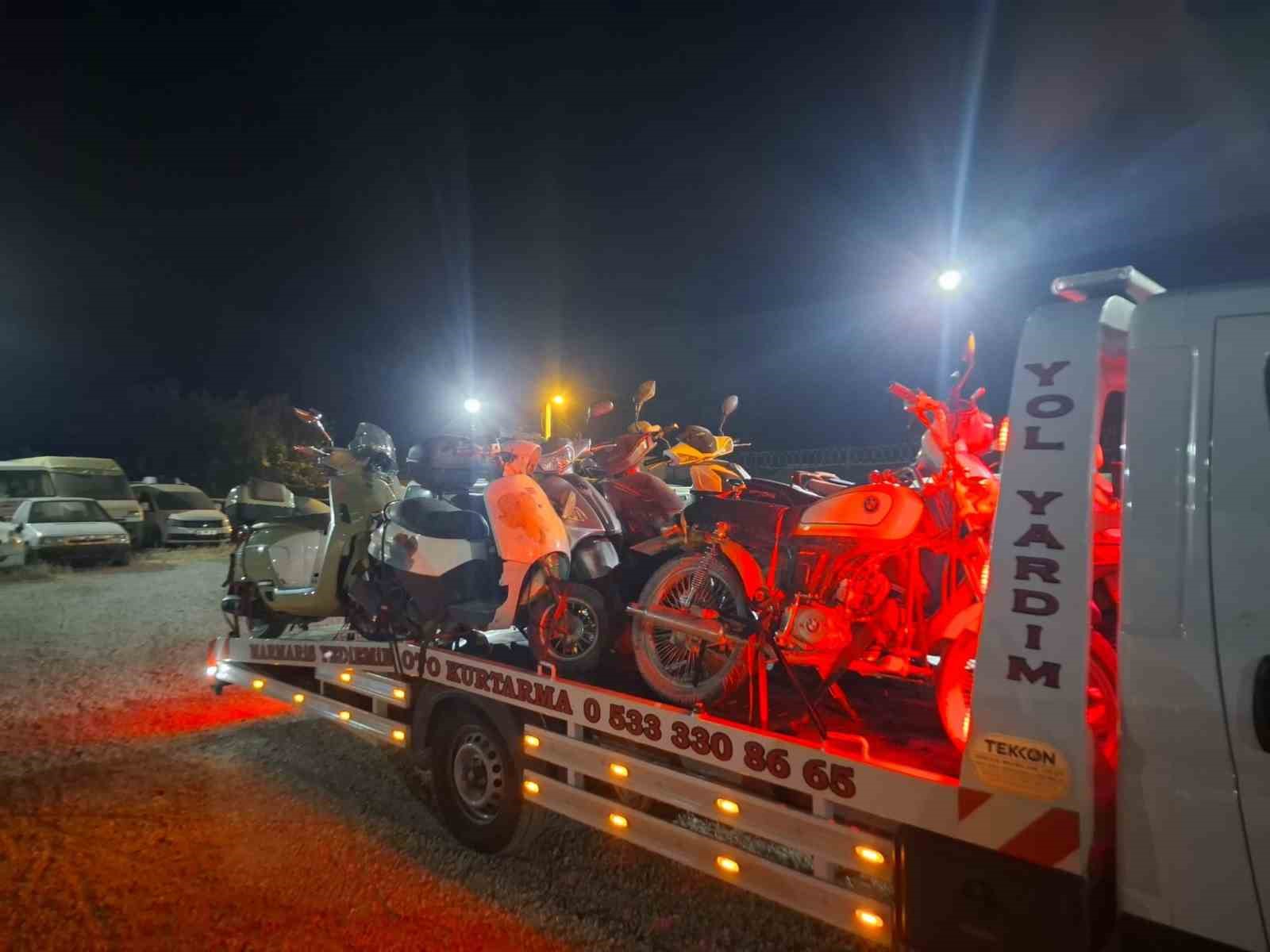 datca-da-motosiklet-denetimi-19-arac-trafikten-men-edildi