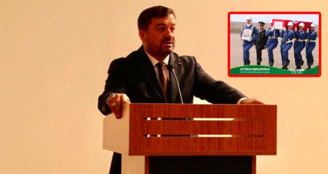 Ak Parti Giresun Belediye Başkan Adayı, Şehit Cenazesini Seçim Afişinde Kullandı