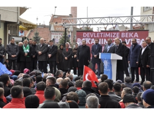 Şuhut’ta Eski Bakan Eroğlu’nun Katılımı İle Açık Hava Mitingi