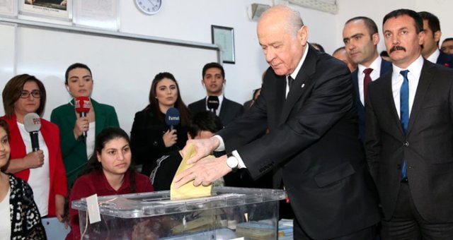 Mhp Lideri Devlet Bahçeli Tek Cümlelik Oy Açıklaması