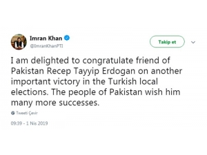 Pakistan Başbakanı, Cumhurbaşkanı Erdoğan’ı Tebrik Etti