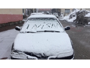 Karlıova Nisan’a Da Kar Yağışı İle Girdi