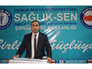 Sağlık-sen Şırnak Şubesinden Doktora Darp Olayına Kınama