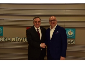 Mhp’den Başkan Ergün’e Tebrik Ziyareti