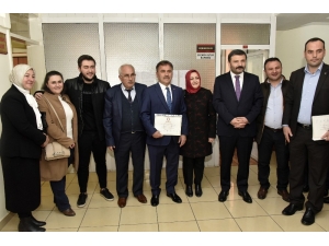 Başkan Çimen Mazbatasını Aldı, Kurban Kesti