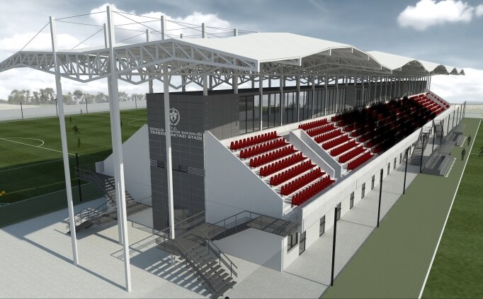 Trabzon'da 2 Bin Kişilik Çift Yönlü Tribün Inşa Ediliyor