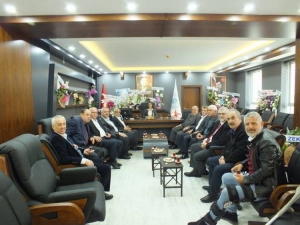 Eski Devlet Bakanı Şeker’den Başkan Tekin’e "Hayırlı Olsun" Ziyareti