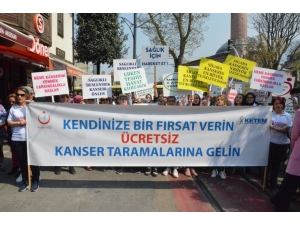 Kansere Dikkat Çekmek İçin Yürüdüler