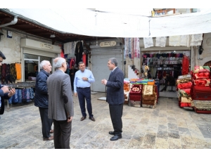 Beyazgül Esnaf Duasına Katıldı