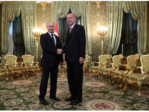 Cumhurbaşkanı Erdoğan İle Putin Bir Araya Geldi
