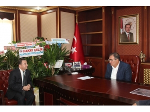 Başkan Bulut’a Genel Sekreter Sümer’den Hayırlı Olsun Ziyareti