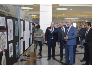 Sarıcakaya İmam Hatip Ortaokulu’ndan ‘Karma Resim Sergisi’