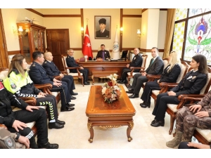 Erzincan Emniyet Teşkilatından Vali Arslantaş’a Ziyaret