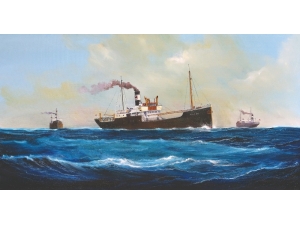 Ressam Haslet Soyöz’den Yeni Sergi: ‘Türk Armatörlerinin Buharlı Gemileri’