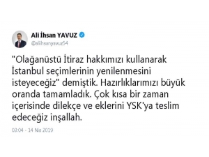 Ak Parti Genel Başkan Yardımcısı Yavuz’dan ‘Olağanüstü’ İtiraz Açıklaması
