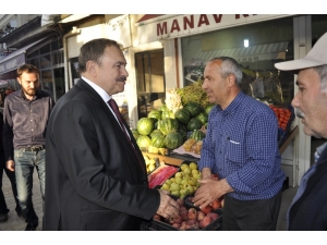 Eroğlu’dan Şuhut Çarşı Esnafına Ziyaret