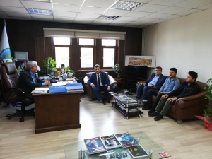 Rektör Yardımcısı Prof. Dr. Mindivan, Başkan Şahin İle Bir Araya Geldi