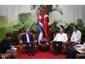 Dışişleri Bakanı Çavuşoğlu Küba Devlet Başkanı Canel İle Görüştü