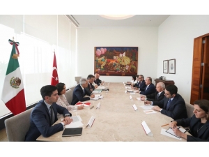 Bakan Çavuşoğlu, Meksikalı Mevkidaşı Casaubon İle Çalışma Toplantısına Katıldı