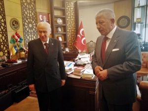 Amasya Belediye Başkanı Sarı, Mhp Genel Başkanı Bahçeli’yi Ziyaret Etti