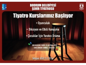 Bodrum Şehir Tiyatrosu Kursları Başlıyor