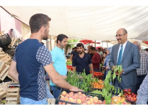 Kaymakam Aydın’dan Pazar Esnafı Ziyareti