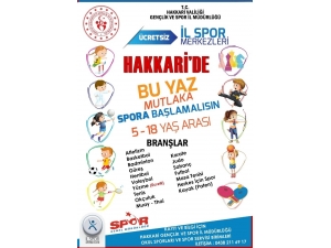 Hakkari’de Yaz Spor Okul Kayıtları Başladı