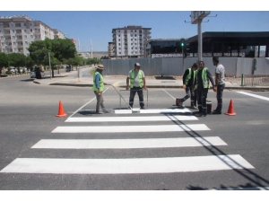 Kilis’te Karayollarında Çizim Ve İşaretlemeler Başladı