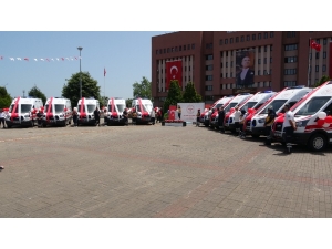 Samsun 112’ye 10 Yeni Ambulans