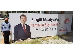 Malatya’da Ekrem İmamoğlu İçin Afiş