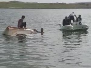 Su Bisikleti Alabora Oldu, Dakikalarca Kurtarılmayı Bekledi