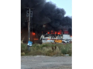 Kocaeli’de Fabrika Alevlere Teslim Oldu
