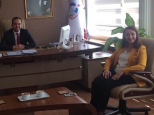 Kaymakam Güven’e İlk Ziyaret Başkan Tekin’den