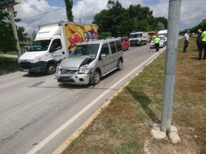 Çarşamba’da Trafik Kazası: 1 Yaralı