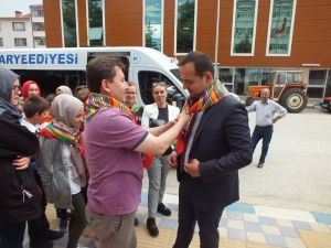 Öğrencilerden Kaymakam Güven’e “İlçemize Hoş Geldiniz” Ziyareti