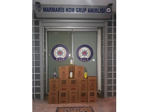 Marmaris’te 6 Bin 980 Şişe Kaçak Ve Sahte Alkol Yakalandı