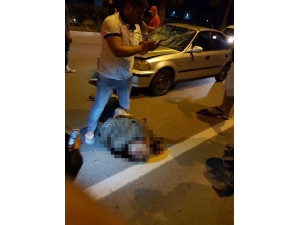 Karşıya Geçerken Otomobilin Çarptığı Adam Öldü