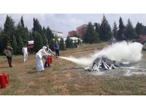 Afad’dan Üniversite Personeline Yangın Eğitimi