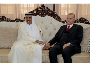 Cumhurbaşkanı Erdoğan, Katar Emiri İle Görüştü